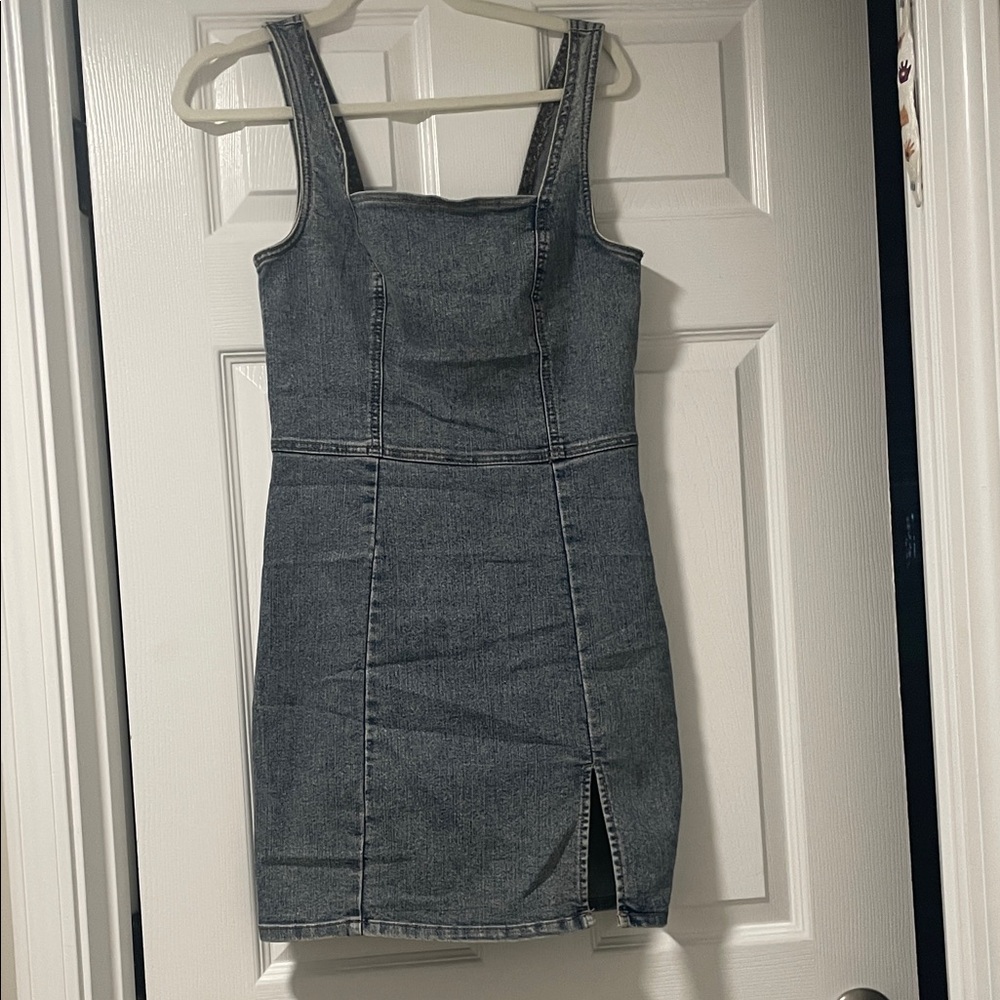 Tinseltown Blue Denim Mini Dress